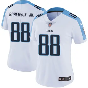 Nike Reggie Roberson Jr. Women's Limited Tennessee Titans White Vapor Untouchable Jersey