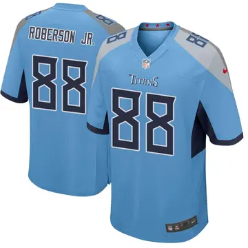 Nike Reggie Roberson Jr. Youth Game Tennessee Titans Light Blue Jersey