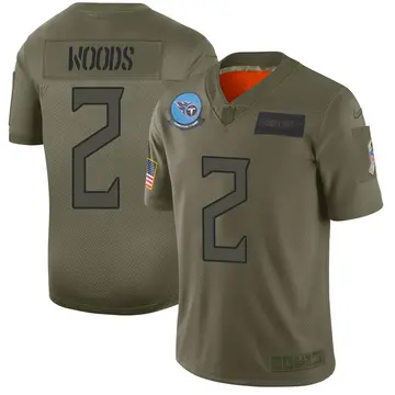 Nike Robert Woods Men's Limited Tennessee Titans Camo 2019 Salute to Service Jersey