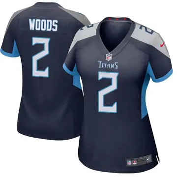 Nike Robert Woods Women's Game Tennessee Titans Navy Jersey