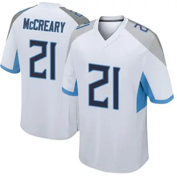 Nike Roger McCreary Men's Game Tennessee Titans White Jersey