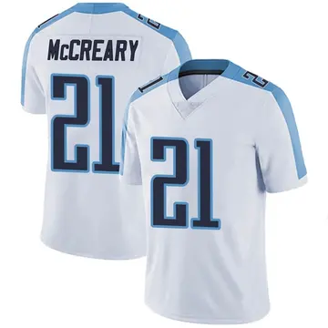 Nike Roger McCreary Men's Limited Tennessee Titans White Vapor Untouchable Jersey