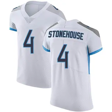 Nike Ryan Stonehouse Men's Elite Tennessee Titans White Vapor Untouchable Jersey