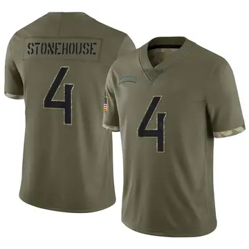 Nike Ryan Stonehouse Men's Limited Tennessee Titans Olive 2022 Salute To Service Jersey