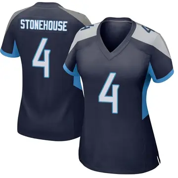 Nike Ryan Stonehouse Women's Game Tennessee Titans Navy Jersey