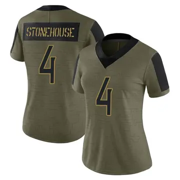 Nike Ryan Stonehouse Women's Limited Tennessee Titans Olive 2021 Salute To Service Jersey