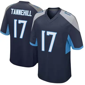 Nike Ryan Tannehill Men's Game Tennessee Titans Navy Jersey