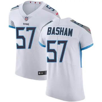 Nike Tarell Basham Men's Elite Tennessee Titans White Vapor Untouchable Jersey