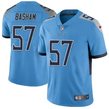 Nike Tarell Basham Men's Limited Tennessee Titans Light Blue Vapor Untouchable Jersey