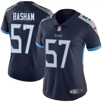 Nike Tarell Basham Women's Limited Tennessee Titans Navy Vapor Untouchable Jersey