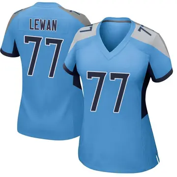 Nike Taylor Lewan Women's Game Tennessee Titans Light Blue Jersey