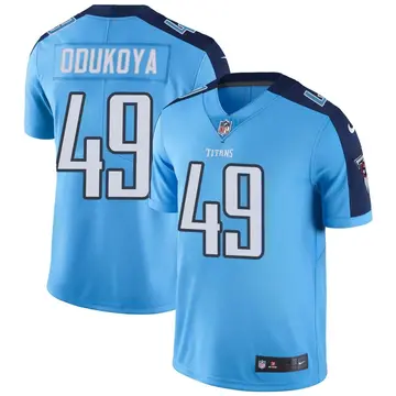 Nike Thomas Odukoya Youth Limited Tennessee Titans Light Blue Color Rush Jersey