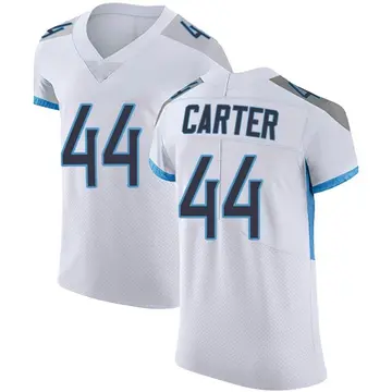 Nike Tory Carter Men's Elite Tennessee Titans White Vapor Untouchable Jersey