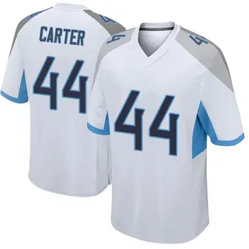 Nike Tory Carter Men's Game Tennessee Titans White Jersey