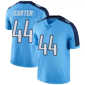 Nike Tory Carter Men's Limited Tennessee Titans Light Blue Color Rush Jersey
