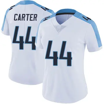 Nike Tory Carter Women's Limited Tennessee Titans White Vapor Untouchable Jersey