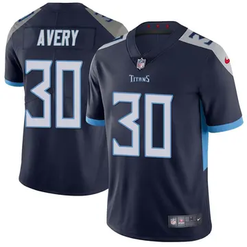 Nike Tre Avery Men's Limited Tennessee Titans Navy Vapor Untouchable Jersey