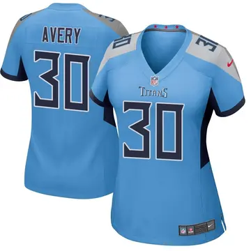 Nike Tre Avery Women's Game Tennessee Titans Light Blue Jersey
