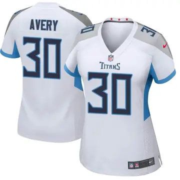 Nike Tre Avery Women's Game Tennessee Titans White Jersey