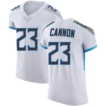 Nike Trenton Cannon Men's Elite Tennessee Titans White Vapor Untouchable Jersey