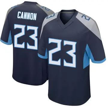 Nike Trenton Cannon Men's Game Tennessee Titans Navy Jersey
