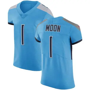 Nike Warren Moon Men's Elite Tennessee Titans Light Blue Team Color Vapor Untouchable Jersey