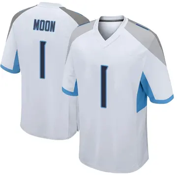 Nike Warren Moon Men's Game Tennessee Titans White Jersey