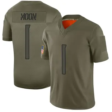 Nike Warren Moon Men's Limited Tennessee Titans Camo 2019 Salute to Service Jersey