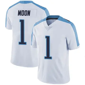 Nike Warren Moon Men's Limited Tennessee Titans White Vapor Untouchable Jersey