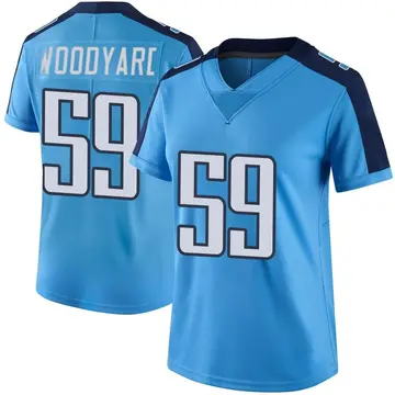 Nike Wesley Woodyard Women's Limited Tennessee Titans Light Blue Color Rush Jersey