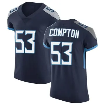 Nike Will Compton Men's Elite Tennessee Titans Navy Vapor Untouchable Jersey