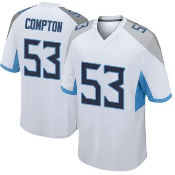 Nike Will Compton Men's Game Tennessee Titans White Jersey