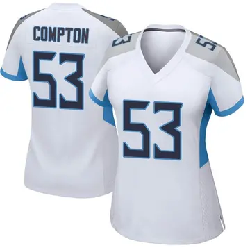 Nike Will Compton Women's Game Tennessee Titans White Jersey