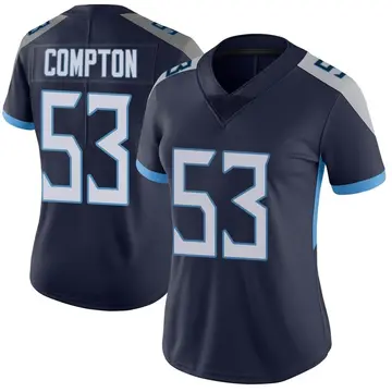 Nike Will Compton Women's Limited Tennessee Titans Navy Vapor Untouchable Jersey