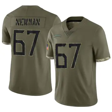 Nike Xavier Newman Men's Limited Tennessee Titans Olive 2022 Salute To Service Jersey