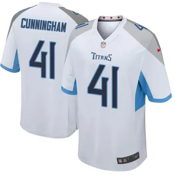 Nike Zach Cunningham Men's Game Tennessee Titans White Jersey