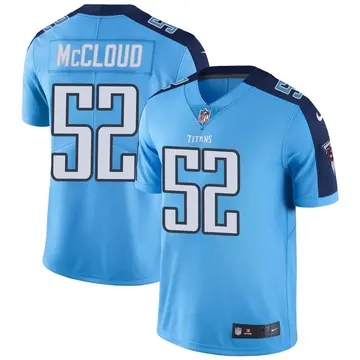 Nike Zach McCloud Men's Limited Tennessee Titans Light Blue Color Rush Jersey