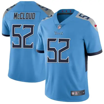 Nike Zach McCloud Men's Limited Tennessee Titans Light Blue Vapor Untouchable Jersey