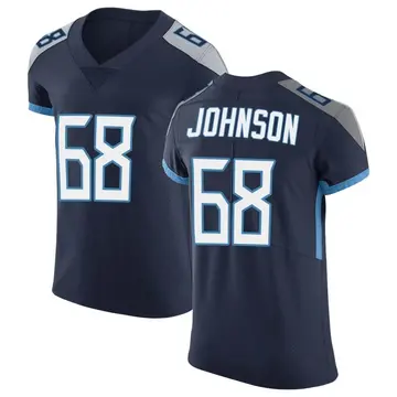 Nike Zack Johnson Men's Elite Tennessee Titans Navy Vapor Untouchable Jersey