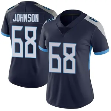 Nike Zack Johnson Women's Limited Tennessee Titans Navy Vapor Untouchable Jersey
