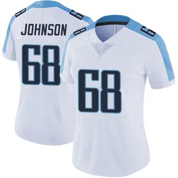 Nike Zack Johnson Women's Limited Tennessee Titans White Vapor Untouchable Jersey